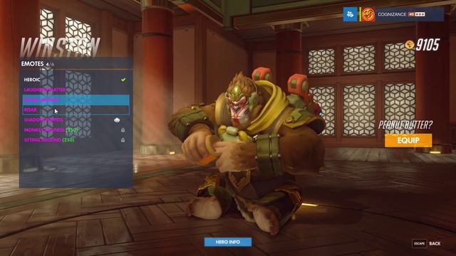 Winston - Wukong - Overwatch Lunar New Year Skin Spotlight (all intros, emotes, poses) смотреть онлайн