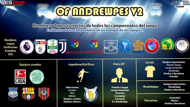 DataPack 2.0 para PES 2018 en PS3 pirata | DLC Konami смотреть онлайн