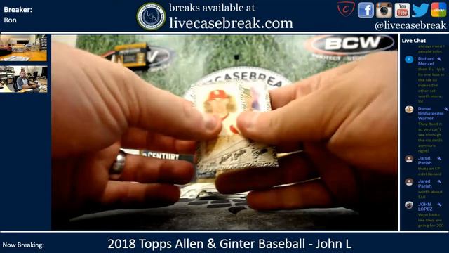 2018 Topps Allen & Ginter Baseball 2 Box Personal John L 7 21 2018 смотреть онлайн