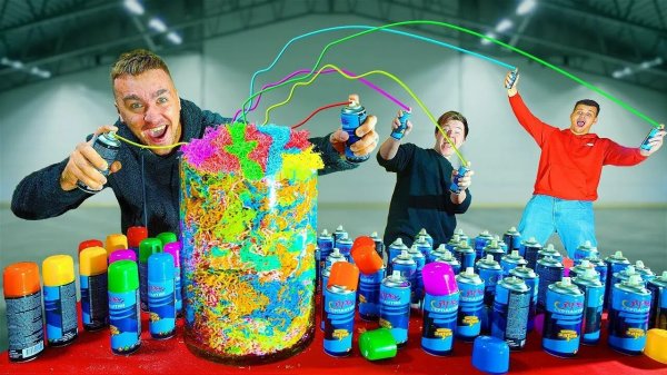 {дюшес} СКОЛЬКО ПАУТИНЫ В 100 БАЛЛОНЧИКАХ СЕРПАНТИНА