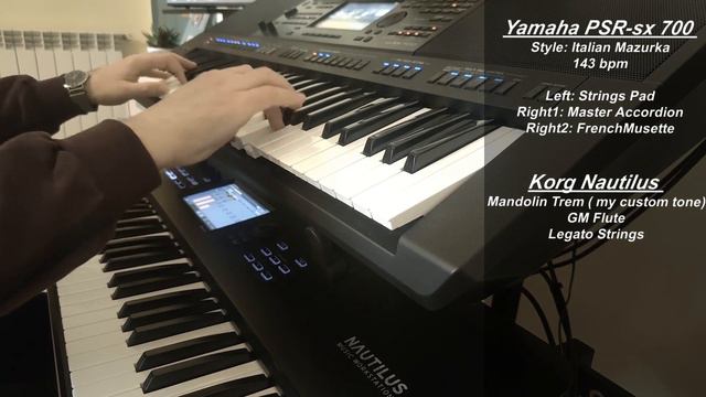 Rossana, Mazurka di Bruno Varone - Ferdinando Montecuollo su Yamaha PSR-sx 700 e Korg Nautilus смотреть онлайн