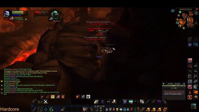 Turtle WoW - HC Hunter RFC near dying pull... смотреть онлайн