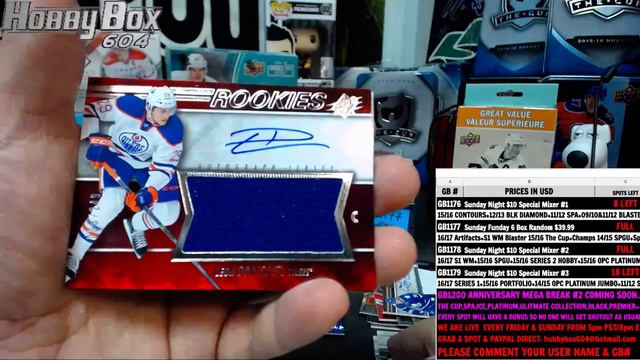 Hobbybox604 Group Break #1177 *Hockey* Sunday Funday 6 Box Break w/ 15-16 The Cup смотреть онлайн