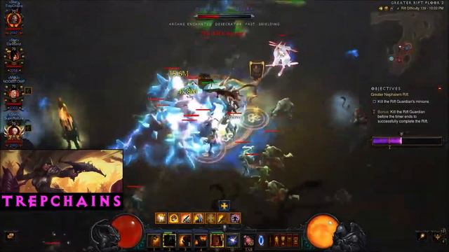 Diablo III Season 19 - TrepChains Paragon 2100 - 4man GR 139 (Angel RGK) смотреть онлайн