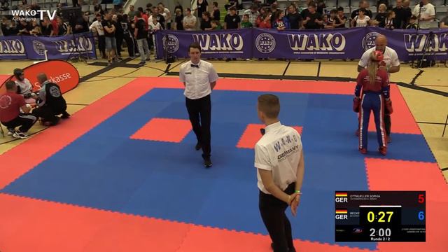 Deutsche Meisterschaft 2019 - PF Jug.A w -42kg Sophia Ottmüller vs Antonia Becker смотреть онлайн