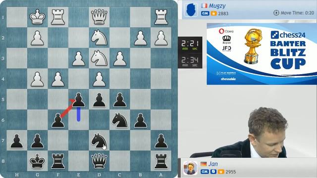 Banter Blitz Cup - GM Jan Gustafsson vs. GM Romain Edouard смотреть онлайн