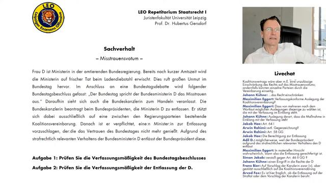LEO Repetitorium Staatsrecht [Fall 6] – Misstrauensvotum смотреть онлайн