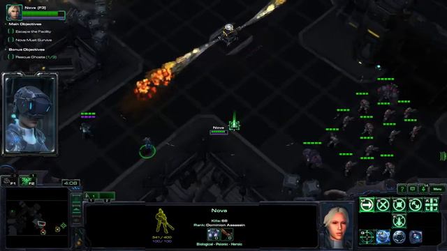 StarCraft 2 Nova Covert Ops misson 1 BRUTAL смотреть онлайн
