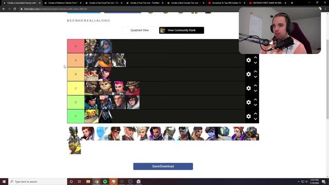Overwatch Tierlist смотреть онлайн