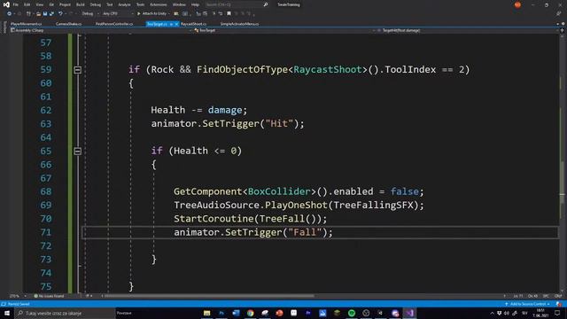 Working on my new game (Adding pickaxe) | Unity 3D смотреть онлайн