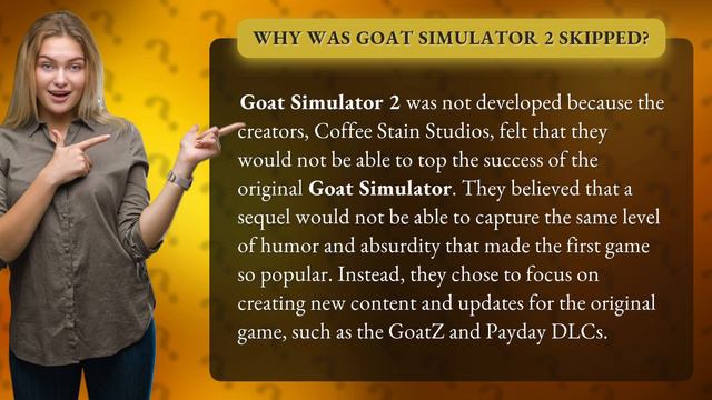 Why was Goat Simulator 2 skipped? смотреть онлайн