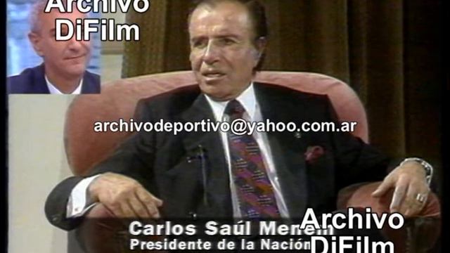 Mauro Viale entrevista a Carlos Menem - Caso Jose Luis Cabezas - DiFilm (1997) смотреть онлайн
