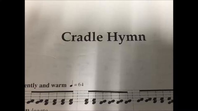 Cradle Hymn Bass I m4a смотреть онлайн