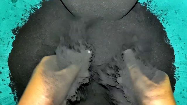 Black Gym Chalk Crush|Oddly Satisfying||ASMR|