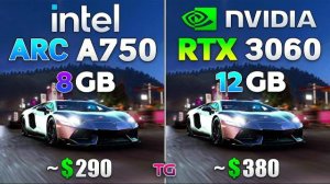 ARC A750 vs RTX 3060 - Test in 10 Games