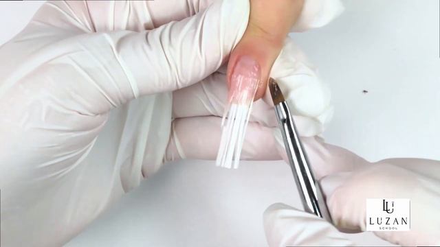 Как наращивать ногти используя стекловолокно (форма квадрат) смотреть онлайн