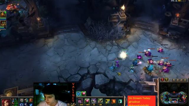 League of Legends - Valinet gets 2 Triple Kills смотреть онлайн