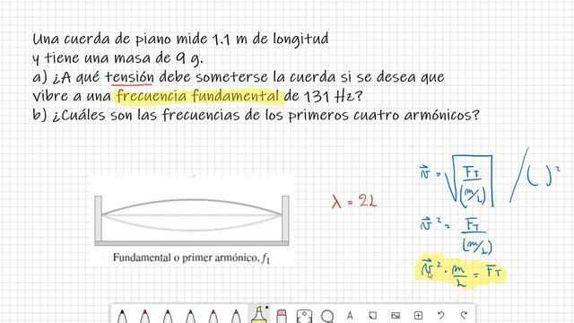 Ondas estacionarias: Velocidad de propagación y Tensión de la cuerda смотреть онлайн
