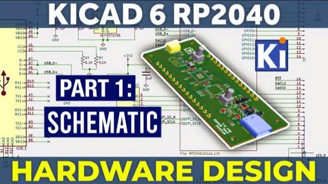 RP2040 KiCad 6 Hardware Design - Part 1 - Schematic смотреть онлайн