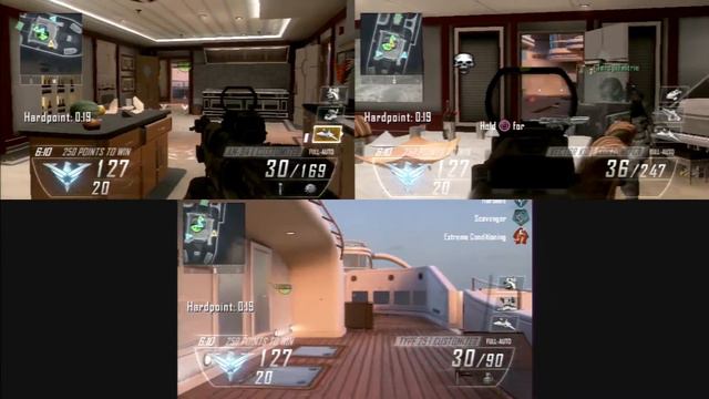 Call of Duty Black Ops 2 - 3 Player Split Screen - Random Game #2 смотреть онлайн