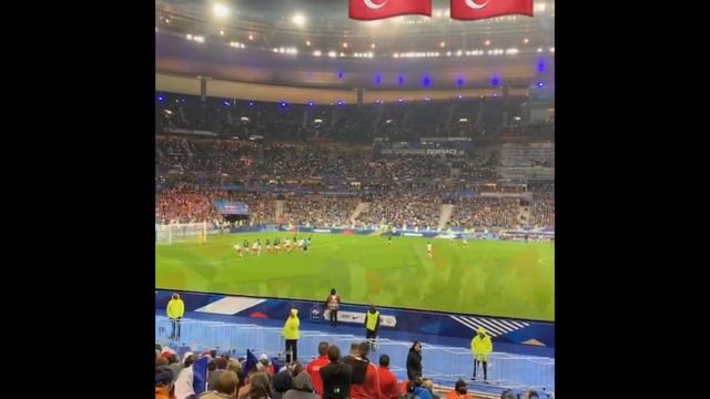 Fransa vs Türkiye 1-1 Fransa’ya Kapak Olan Gol Öncesi Kaan Ayhan Stade De France 35 bin Turk смотреть онлайн