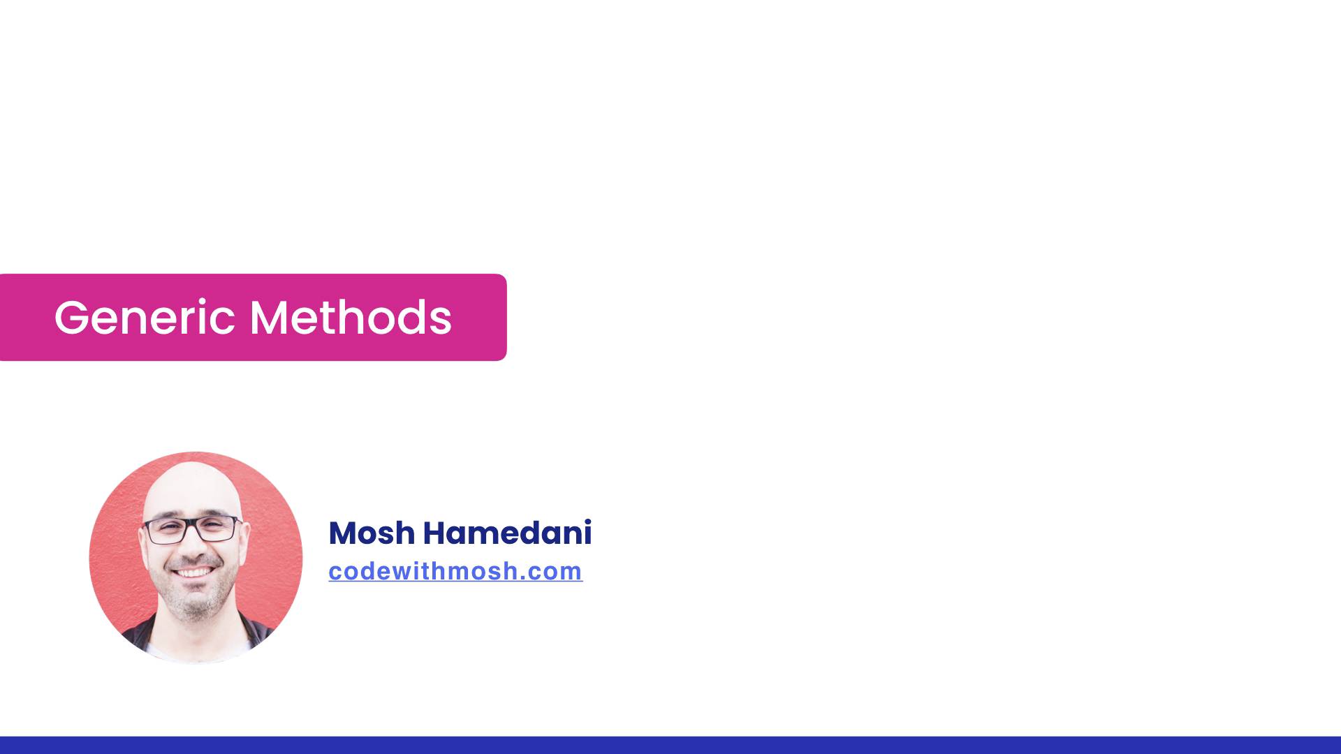 23- Generic Methods смотреть онлайн