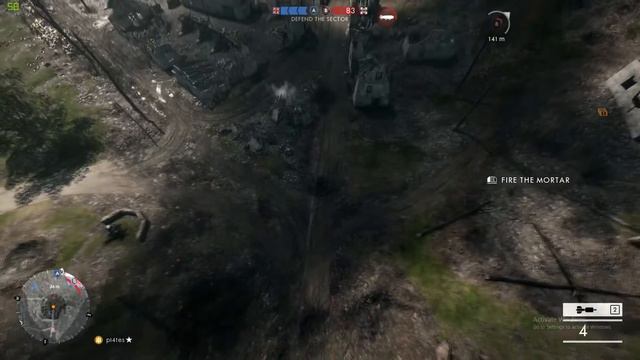 Battlefield 1 - Air-blast vs high explosive morters смотреть онлайн