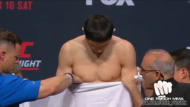 Взвешивание Ислама Махачева VS Дрю Добера на UFC on FOX 19: Teixeira vs. Evans смотреть онлайн