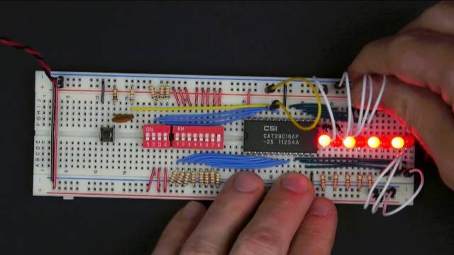 Using an EEPROM to replace combinational logic смотреть онлайн