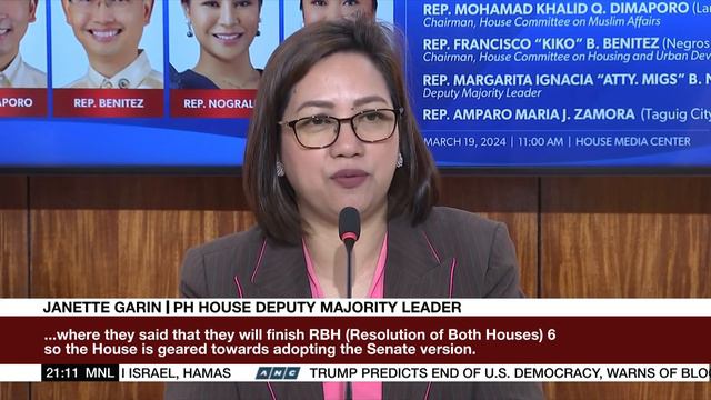 Solon says House has no 'plan B' if Senate fails to deliver on economic cha-cha | ANC смотреть онлайн