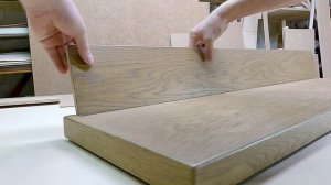 Шпонированные ступени (для обшивки бетонной лестницы)