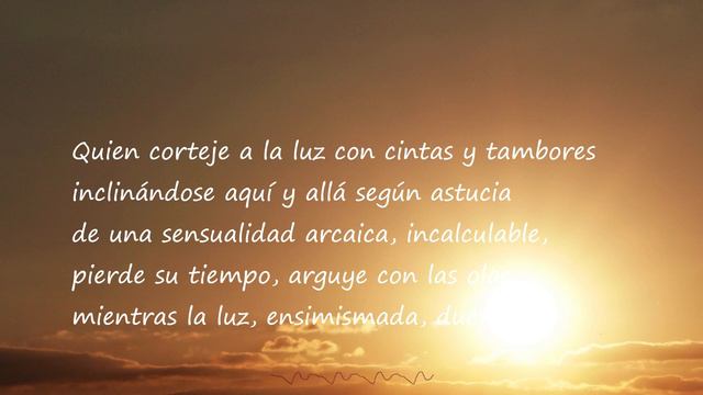 Oda a la joven luz, poema de Eliseo Diego. смотреть онлайн