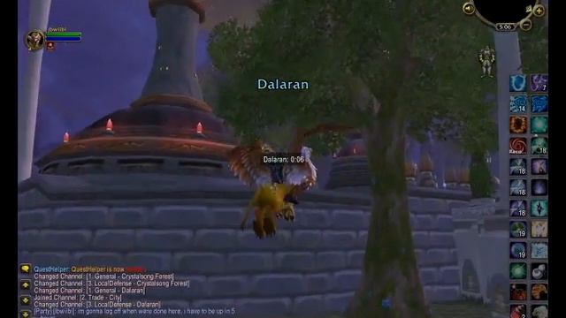 WoW (Alliance) Cold Weather Flying in Dalaran level 77 - BelchingToadProductions.com смотреть онлайн
