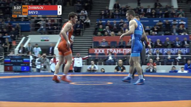 BRONZE FS - 70 kg: R. ZHAMALOV (RUS) v. D. BAEV (RUS) смотреть онлайн