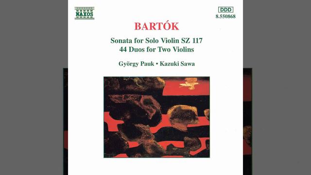 44 Duos for 2 Violins, BB 104, Vol. 1: Parnas Tanc (Pillow Dance) смотреть онлайн