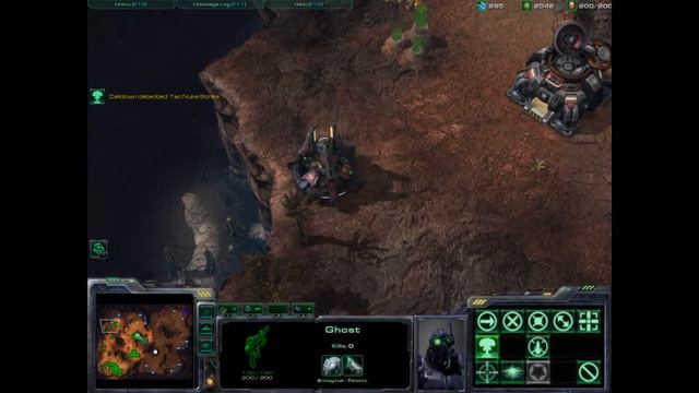 Starcraft 2 Nuke - 198 SCV's, 1 Ghost and 1 Nuke смотреть онлайн