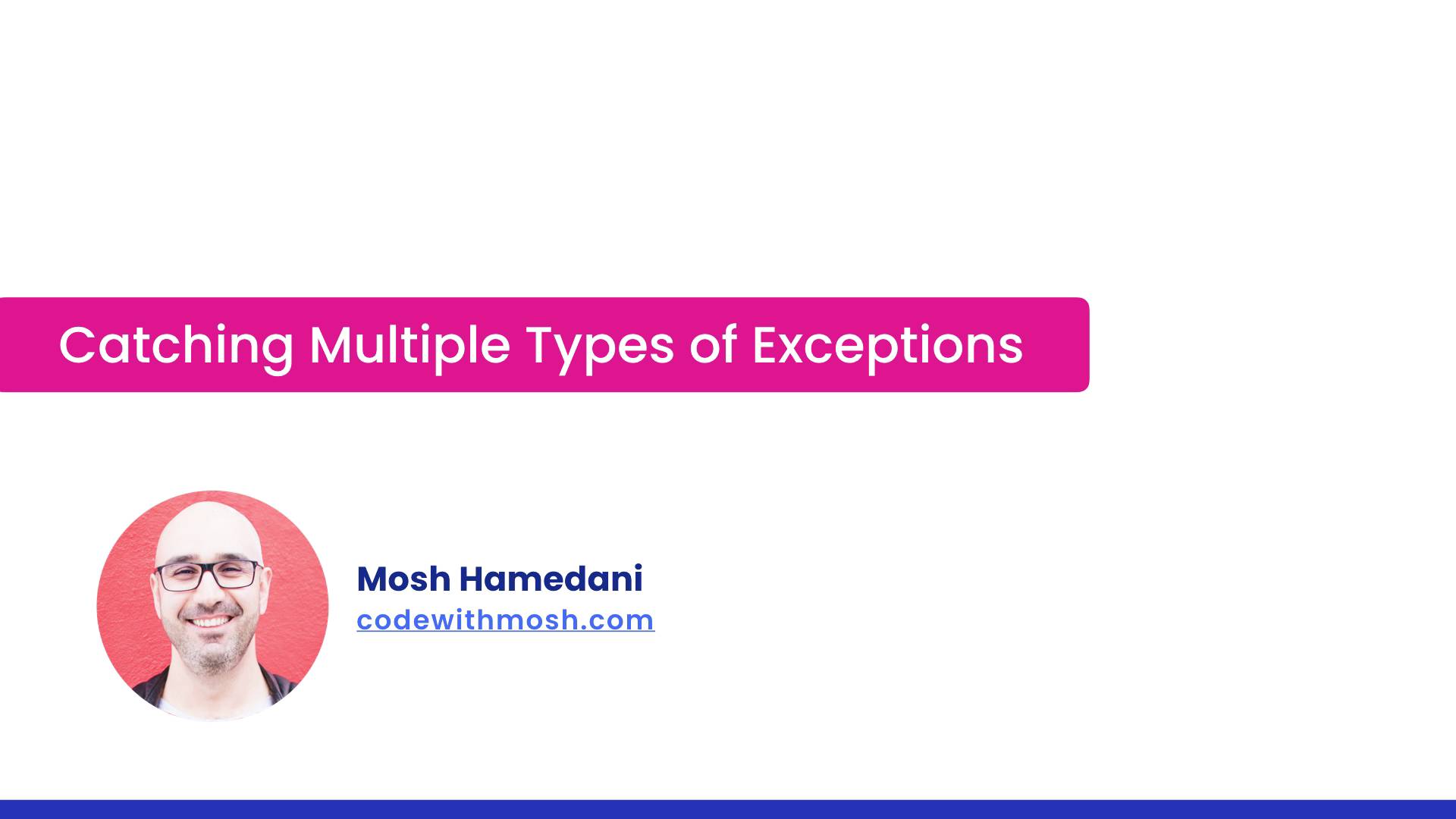 7- Catching Multiple Types of Exceptions смотреть онлайн