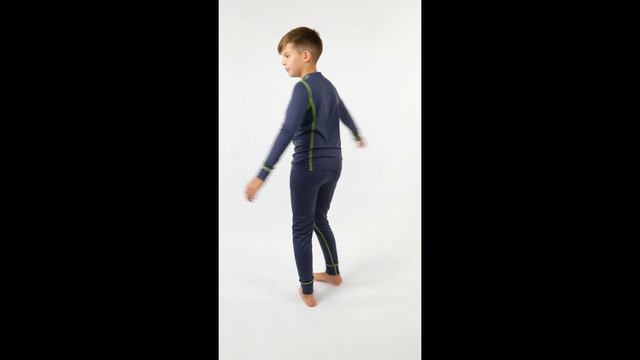 Finntrail Термобелье детское Dino 6100 DarkGreyLime смотреть онлайн