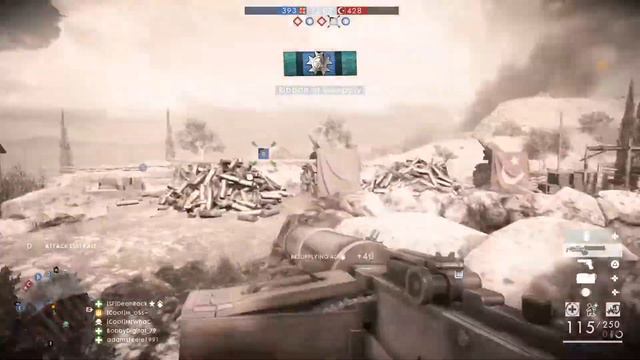 Battlefield 1: M1917 MG Low Weight (Browning MG) Gameplay Turning Tides DLC 68-6 MVP смотреть онлайн