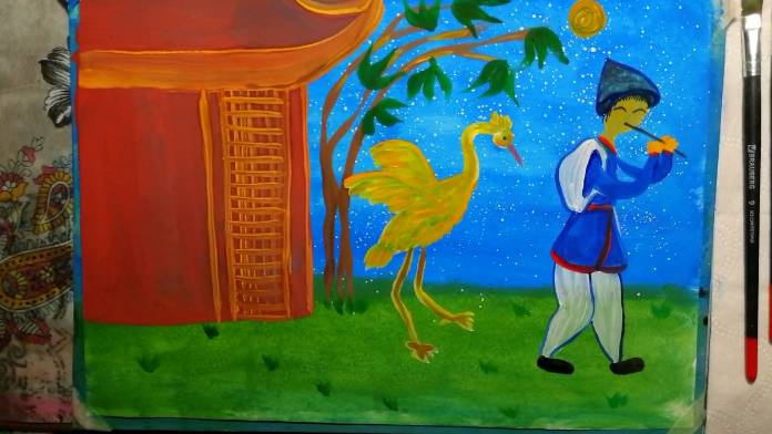 Как нарисовать сказку "Желтый аист" смотреть онлайн