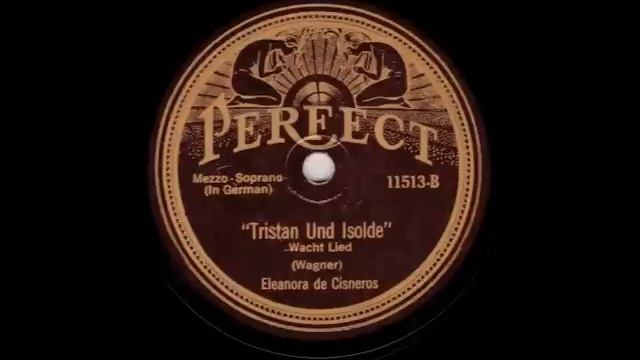 American Mezzo-Soprano Eleanora de CISNEROS sings Wagner (1916) смотреть онлайн