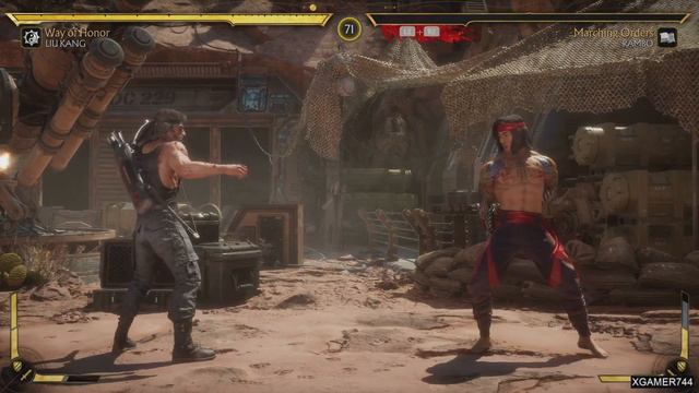 Mortal Kombat 11 - Liu Kang Vs. Rambo VERY HARD