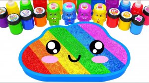 Разноцветные слаймы. Звуки АСМР для детей. Игрушки на липучках. Мультики звуки.