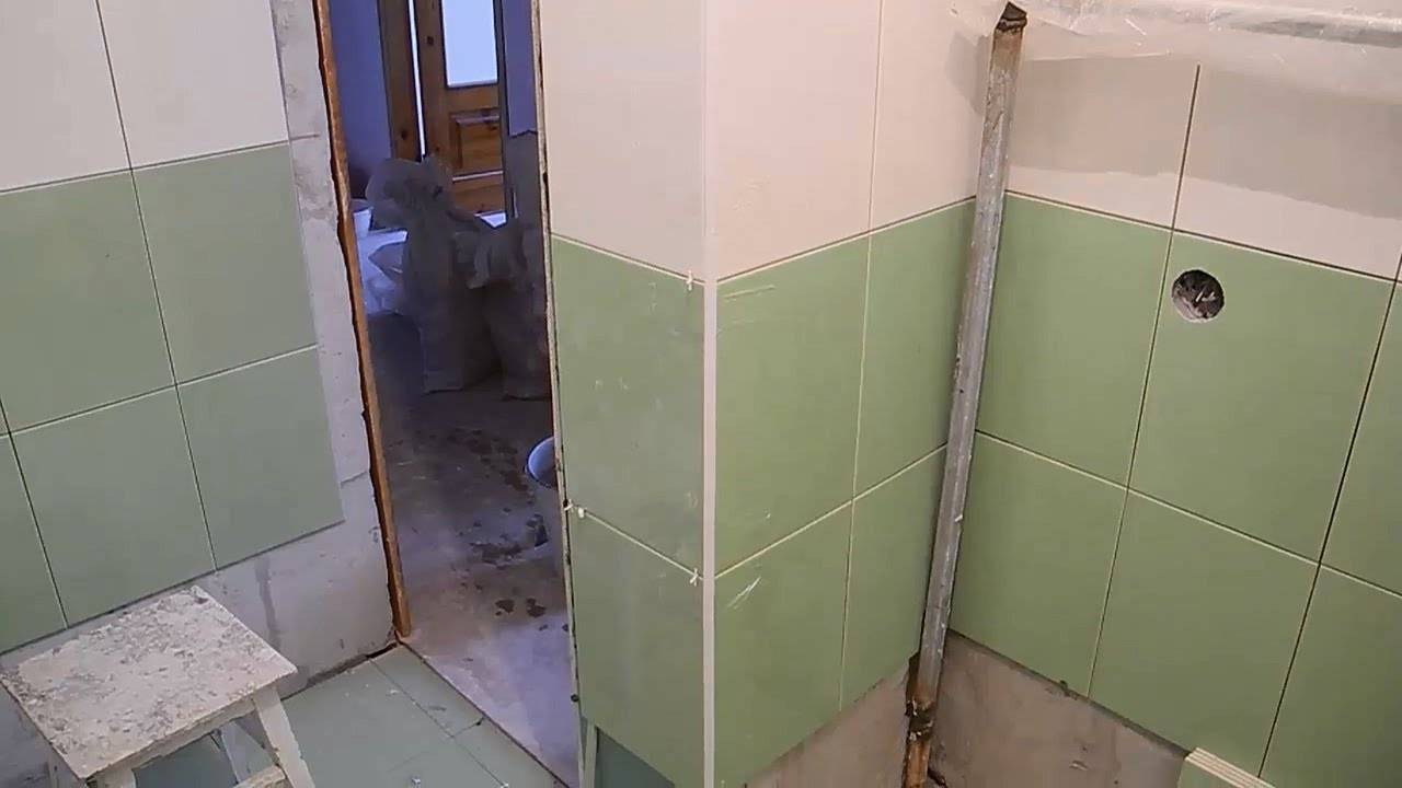 Как облицевать откос плиткой, с использованием плиточного уголка смотреть онлайн