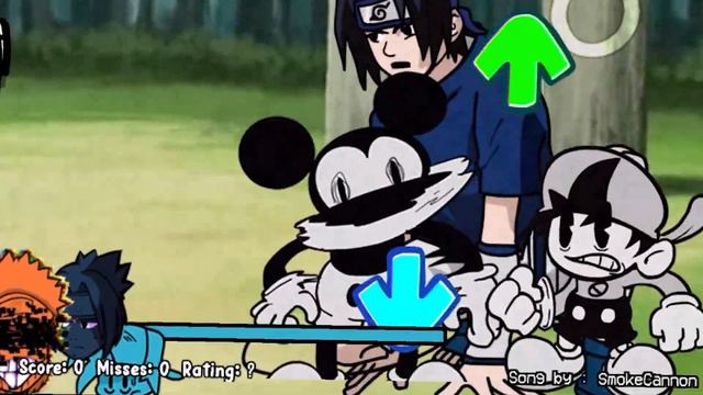 FNF Corrupted Naruto Glitch VS Mickey Mouse (Learn With Pibby x FNF Mod) смотреть онлайн