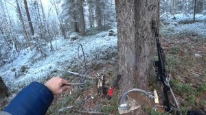 Открываю капканы на куницу(сезон 22-23гг).1часть. Таёжный быт