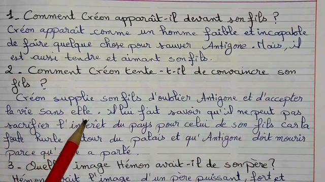 #Antigone#régional franç 1 bac# Créon,Hémon et le Choeur#Résumé de la scène 15#contrôle de lecture# смотреть онлайн