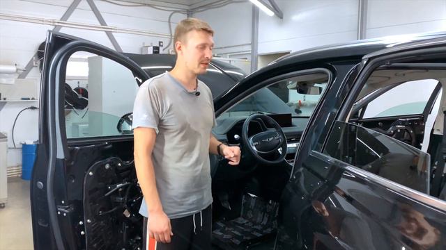 Genesis GV80 шумоизоляция смотреть онлайн