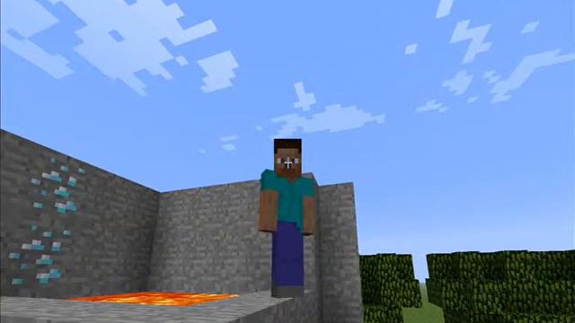 Minecraft обзор модов2(Immune to fire and lava) смотреть онлайн
