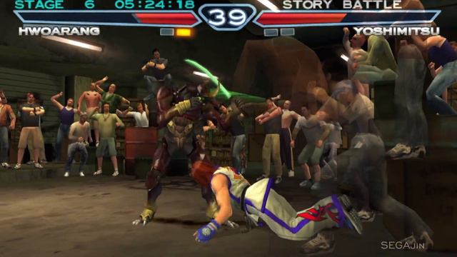 TEKKEN 4 - Hwoarang Gameplay PlayStation 2 HD (PCSX2 V1.7.0)